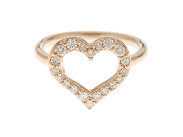 4℃ Yondo Sea Ring 戒指 K18PG D0.306ct 玫瑰金钻石8号 3.4g [472] A