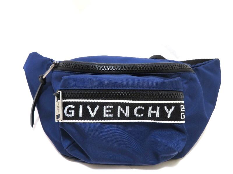 GIVENCHY纪梵希腰包蓝色 x 黑色尼龙 BK5037K0P9 [431]